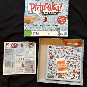Pictureka ボードゲーム 第 2 版 対象年齢 6 歳以上 中古 未プレイ。カードは未開封