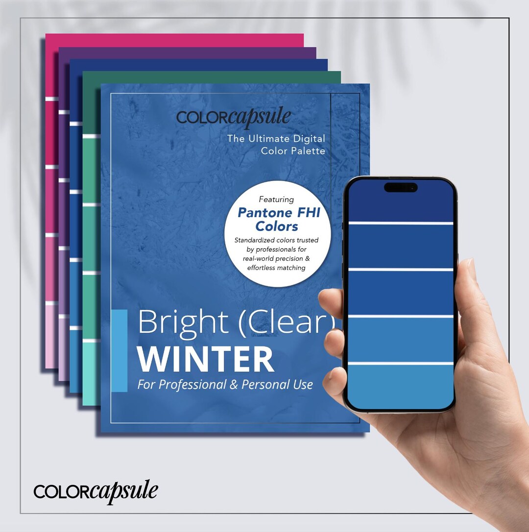 Bright Cool Winter Digital Color Palette | 12-season Color Analysis ...