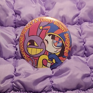 Unapologetically a Digital circus shipper! || Pin back Button