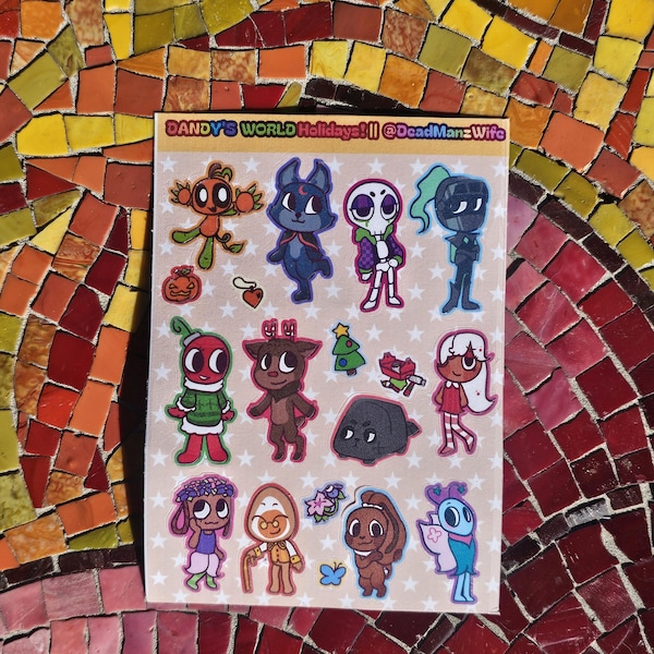 Dandy's World Stickers - Etsy UK