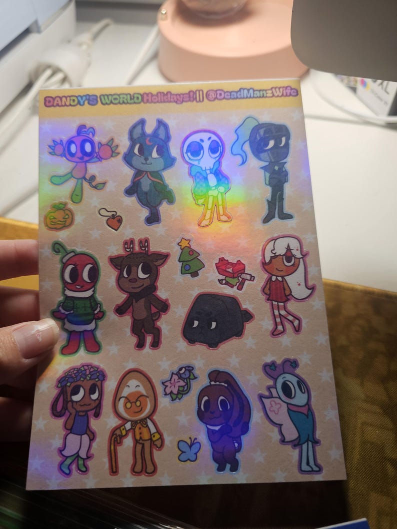 Dandy's World Holidays|| Sticker Sheet! - Etsy