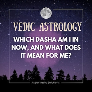 Hindu Dasha huidige levensfase, persoonlijke vedische astrologie, interpretatie van de planetaire periode voor individuele groei, kosmische timing