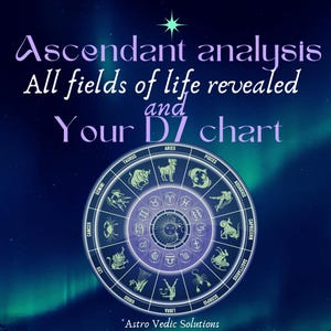 Ascendant Vedic Astrology Analysis, Parental Influence Birth Chart, Psychological Insights From Natal Diagram, Celestial, Traditional