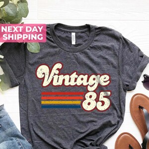 1985 Vintage Birthday Gift Tee, Retro Style, 40th Birthday for Women, Vintage 1985 T-Shirt, 40th Birthday, 40th Birthday Gift, Father Gift