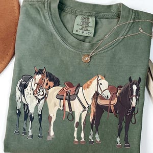 Comfort Colors® Western Shirt, Horse Shirt, Western Graphic Tee, Cowgirl Tshirt, Horse Girl T Shirt, Ranch Girl Tee, Cowboy Graphic Shirt