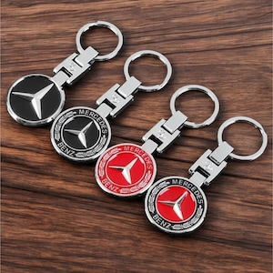 Mercedes Benz metal keychain, Car Keychain Pendant Key Ring, Gift for Mercedes Benz car love