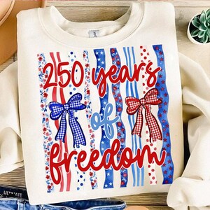 レトロフローラル250周年自由PNG、コケット愛国リボンデザイン、星条旗USA 1776グラフィック、7月4日アメリカン昇華ファイル