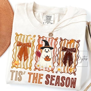 Tis The Season PNG, Cute Fall Pumpkin Shirt Design, Autumn Sublimation, Halloween Tee for Women, Thanksgiving PNG, Fall Clipart