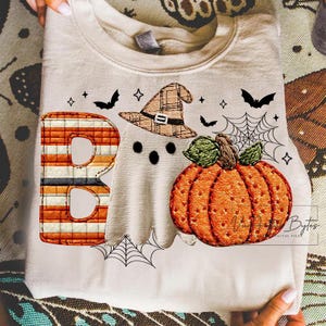 Boo Embroidery Design, Halloween Girl Ghost with Bats, Cute Spooky Machine Embroidery Pattern, Boo Halloween Digital File