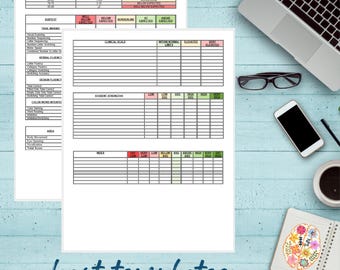 Editable colorful tables for reports of various types of assessments such as psychological, educational, and speech