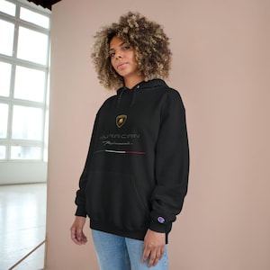 Lamborghini Champion Hoodie, Car Enthusiast Gift, Racing Apparel, Motorsports Gear, Automotive Sweatshirt, Sporty Fashion