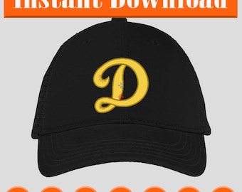 Dodgers 3D embroidery design puff2