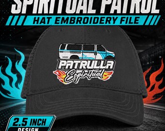 Spiritual Patrol Hat Embroidery File, 2.5 Inch DST PES Download