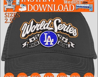 Embroidery design for a 2025 World Series cap