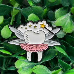 Tooth Fairy Enamel Pin – Cute Dental Gift for Dentists & Hygienists