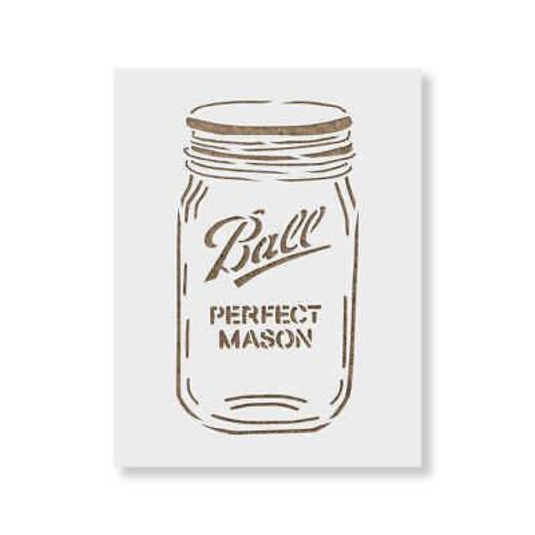 Mason Jar Stencil Reusable Stencil 190 Micron Mylar - Etsy