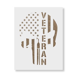 Schedel Stencil Veteran Punisher