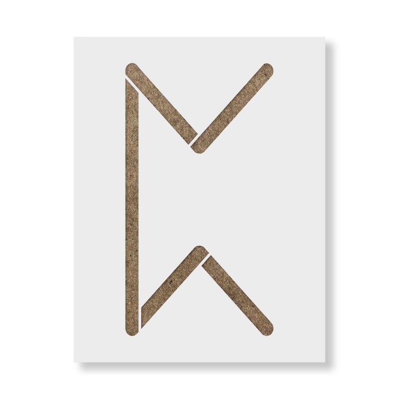 Elder Futhark Perthro Rune Stencil - Craft Airbrush Painting Wall Art ...