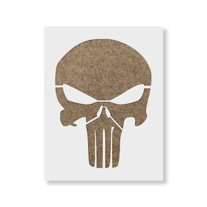Stencil Punisher-schedel