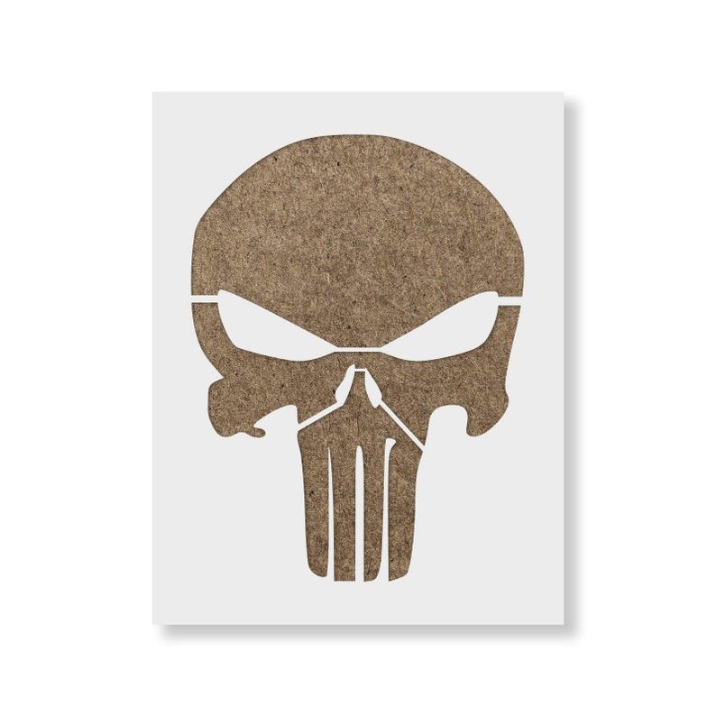 Punisher Skull Stencil - Etsy