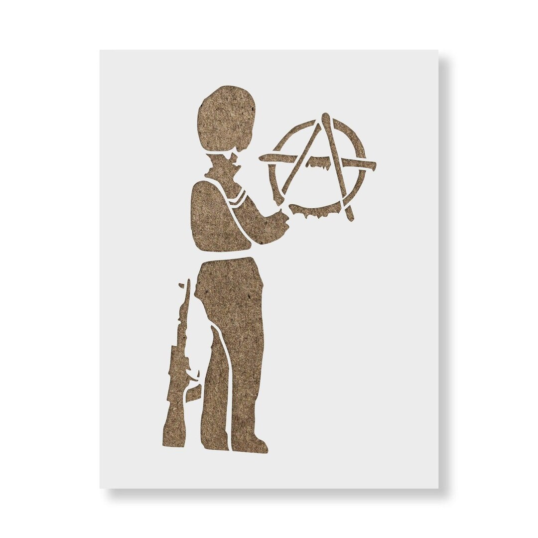 Autocollant Mural Banksy Anarchy – Sticker Vinyle Pour Mur, Verre, Carrosserie