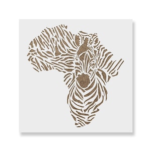 Africa Zebra Stencil