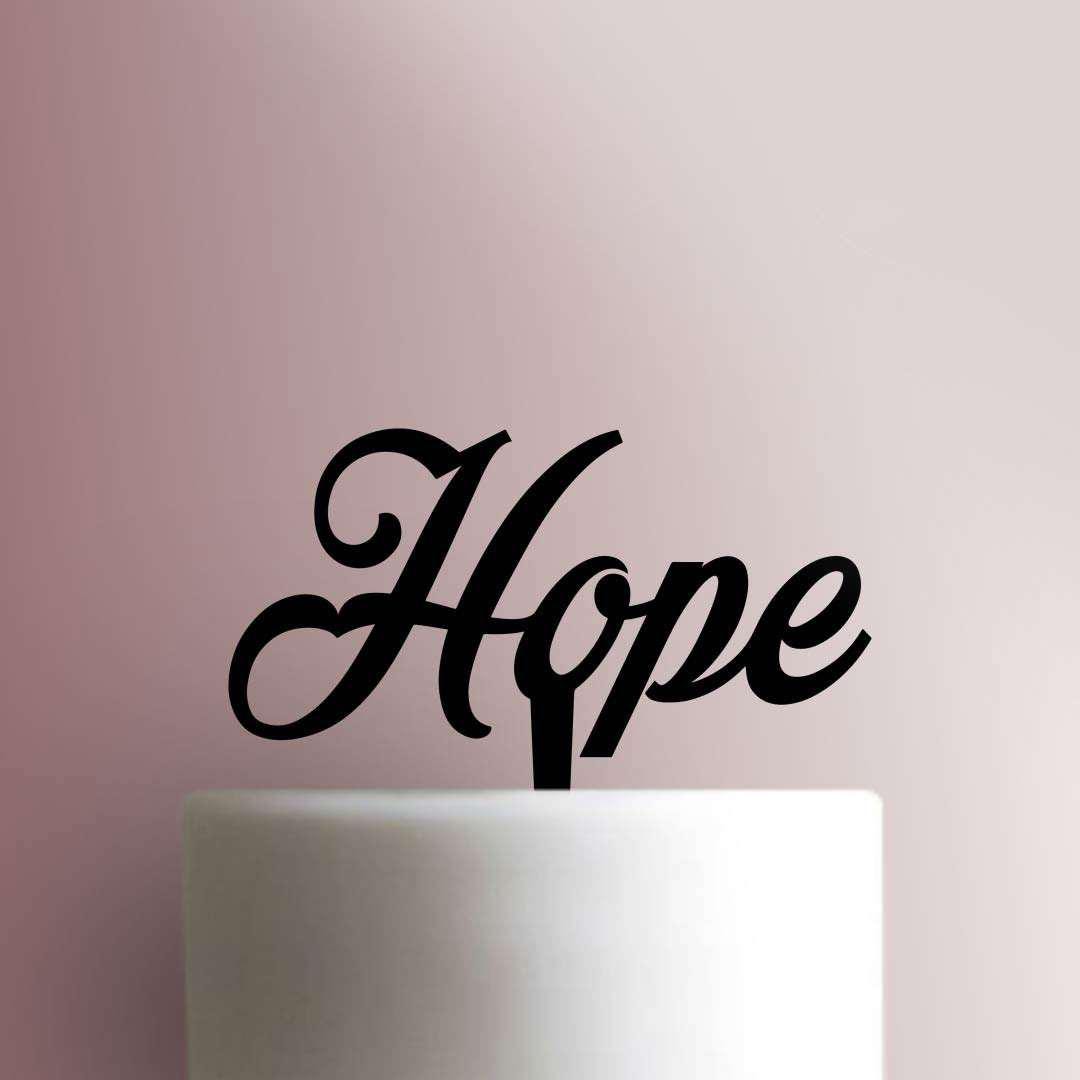 Hope - Acrylic Cake Topper - Etsy