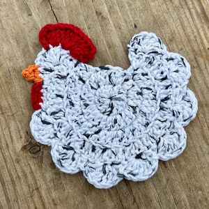 Crocheted Chicken Coasters