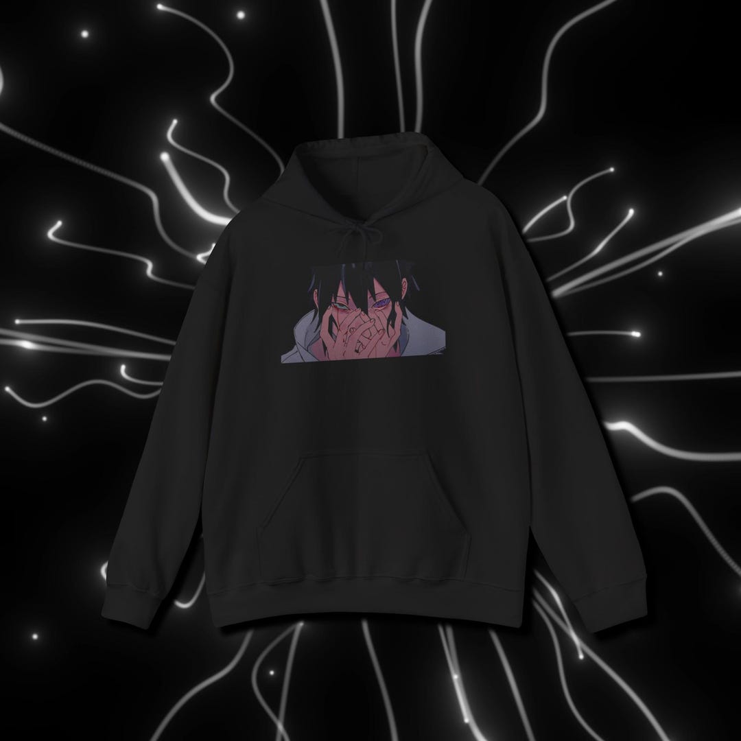 Sweat Manga Coupe Classique Naruto Shippuden Uchiha Itachi & Sasuke Gradient Logo Anime Sweat à Capuche Pull Naruto