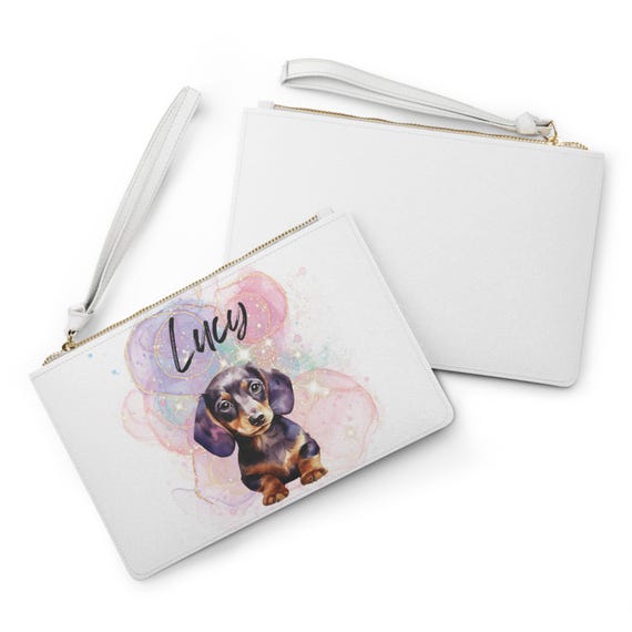 Bolso de mano personalizado para perro salchicha, regalo