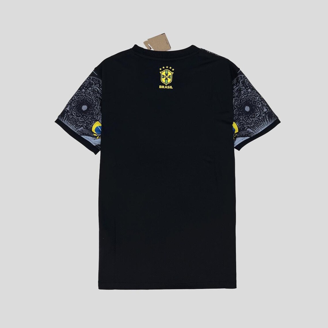 Maillot Foot Personnalisé Jésus Brésil - Ensemble T-shirt, Short, Chaussettes, Avec Nom Et Numéro - 10