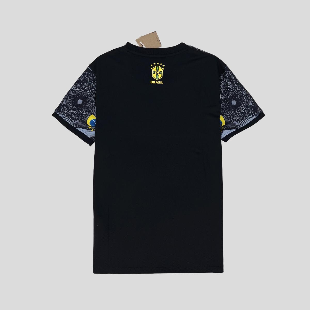 Maillot Foot Personnalisé Jésus Brésil - Ensemble T-shirt, Short, Chaussettes, Avec Nom Et Numéro - 2