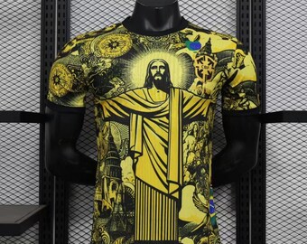 Maillot De Football Personnalisé Brésil - T-shirt, Short Et Chaussettes, Nom Et Numéro Personnalisables | Pour Hommes Et Garçons, Entraînement, Match - 6