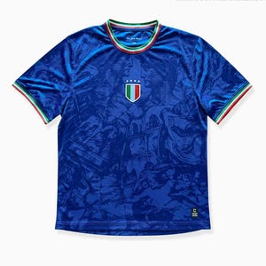 Italia Football Jersey for Men - Italy Personalized Sports Kits - Customizable Football Kits with Name and Number