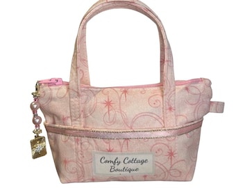 Wish on a Star Mini Tote Keychain Wallet - with free zipper pull
