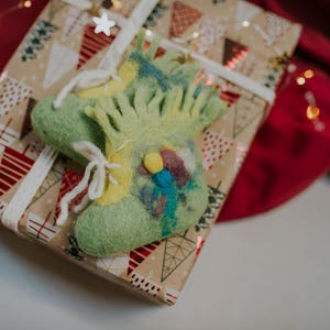 Handmade Wool Baby Slippers: Felted Merino Booties with Pom-Poms