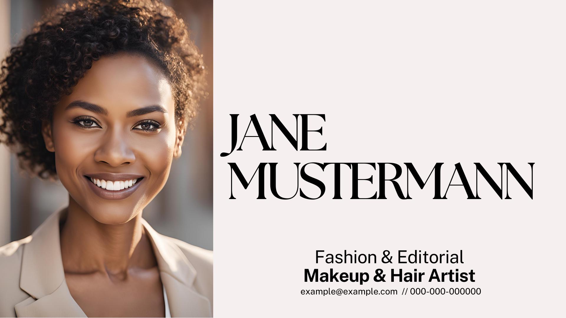 Makeup Artist Portfolio Canva Template, Fully Editable on Canva ...