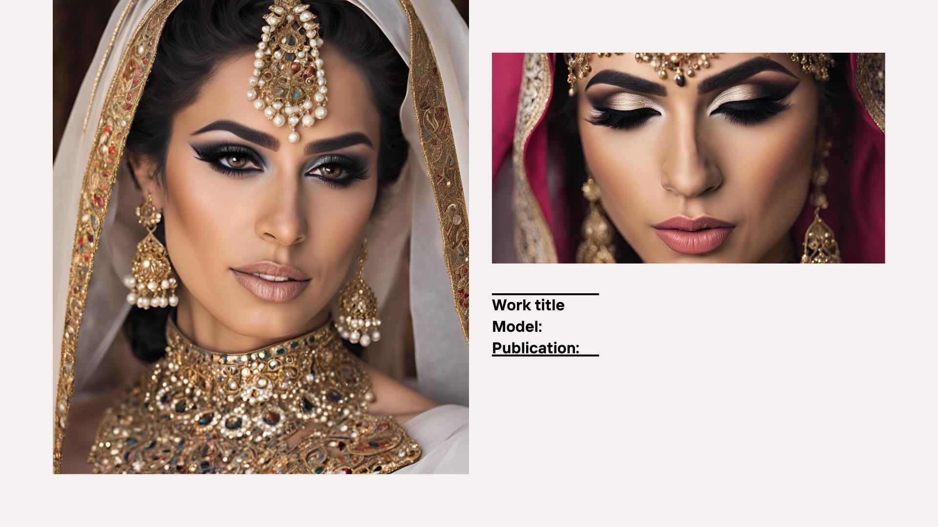 Makeup Artist Portfolio Canva Template, Fully Editable on Canva ...