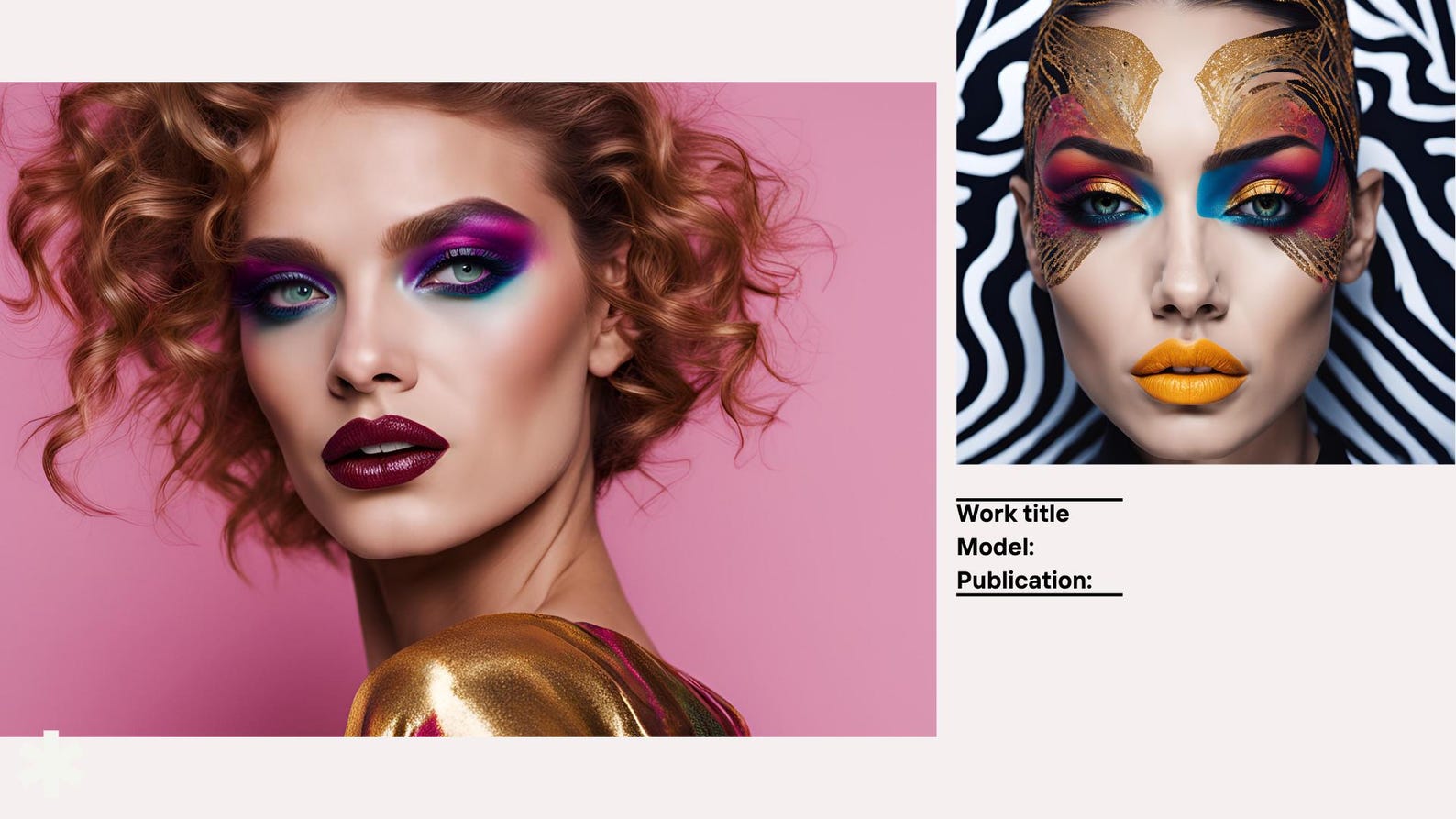 Makeup Artist Portfolio Canva Template, Fully Editable on Canva ...