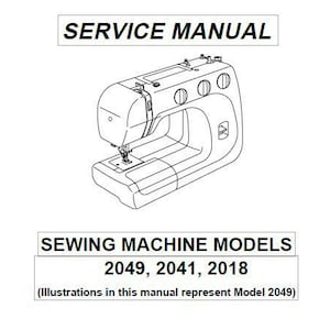 Janome 2049 Service Manual - Janome 2049 Instruction Manual - PDF Download