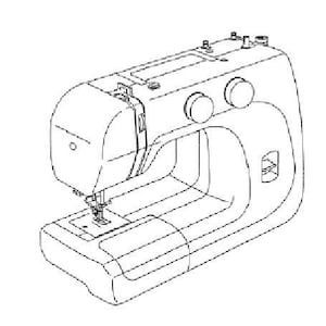 Vintage Janome 2039SN Sewing Machine Manual - Instruction Guide-PDF Download