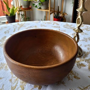 Large 10 Inch Premium Wooden Salad Bowl, Handmade Wood Salad Bowl, Wooden Fruit Bowl, Large Popcorn Bowl, Home Decor, Extra Large Salad Bowl