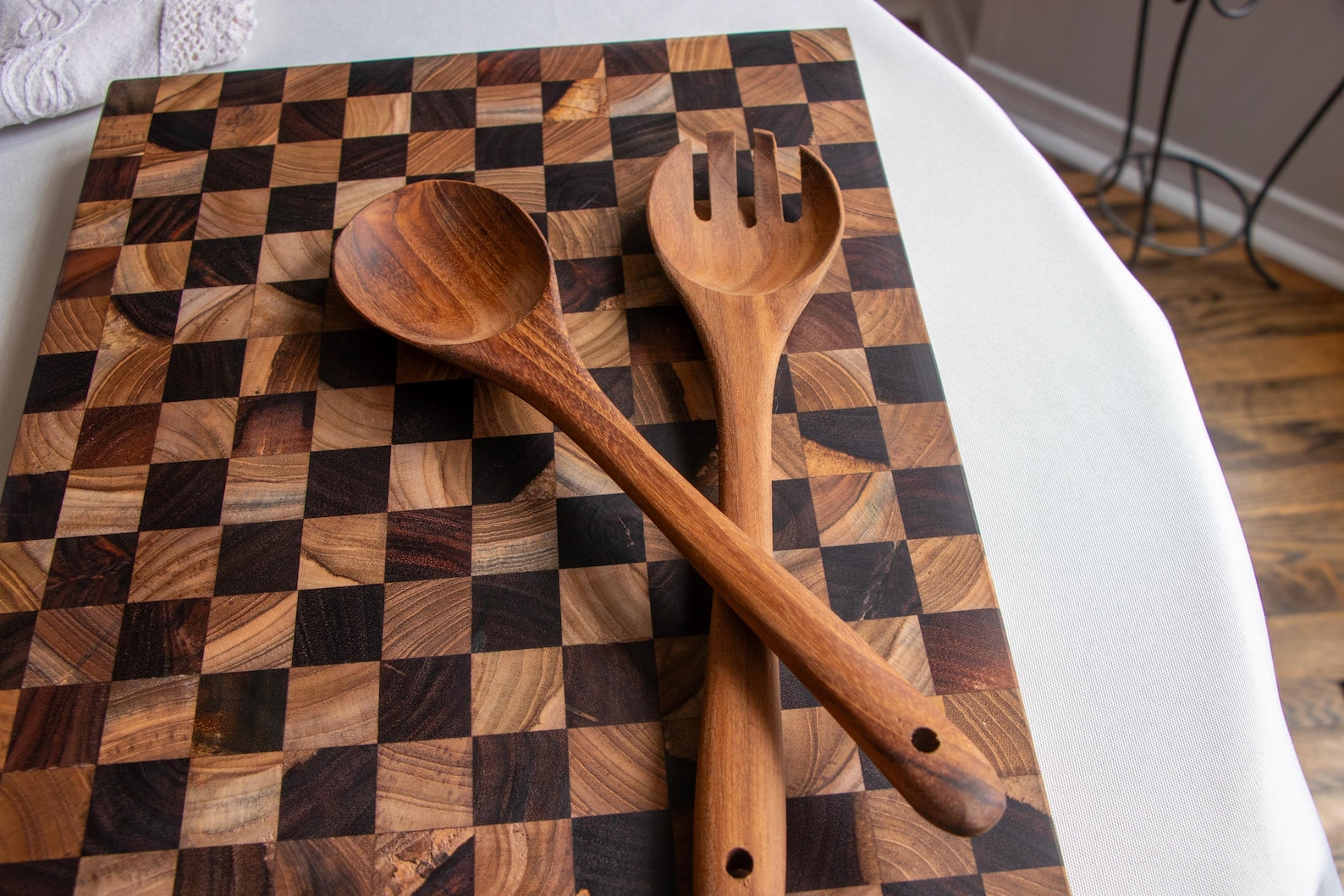 Teak Wood Salad Servers