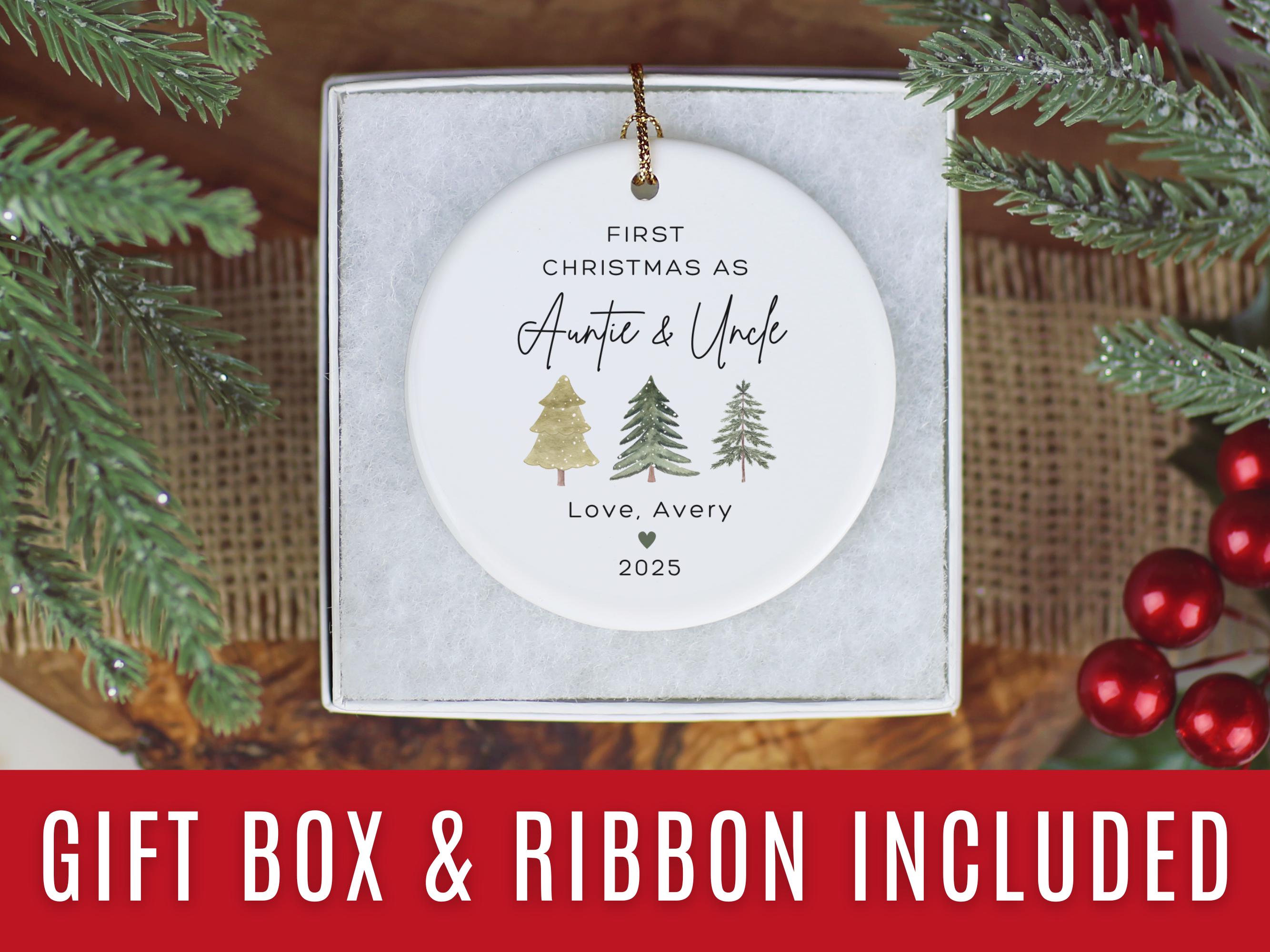 Auntie and Uncle Ornament, New Auntie and Uncle Christmas Ornament ...