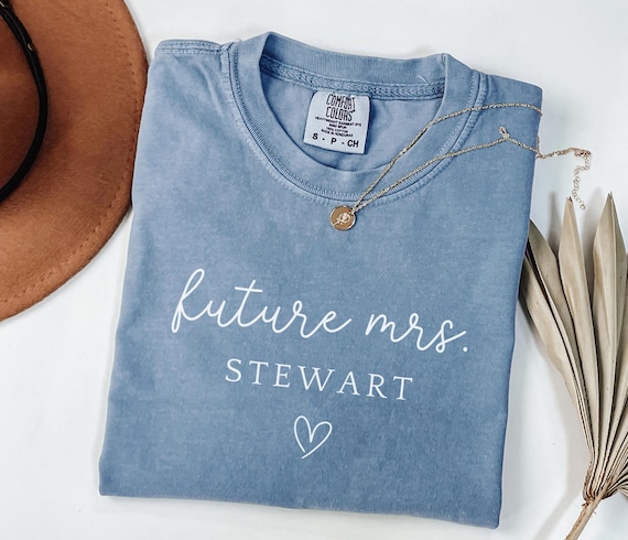 Personalized Future Mrs Shirt Custom Comfort Colors Future Mrs tshirt Future Mrs Gift Future Wife Shirt Bride to be Shirt Engagement Fiance