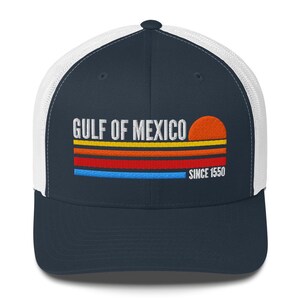 Gulf of Mexico hat, Stay Salt Resistance hat, Embroidered Gulf of Mexico Trucker Cap, Subtle political hat, 1550 hat, Summer Beach hat