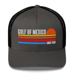 Gulf of Mexico hat, Stay Salt Resistance hat, Embroidered Gulf of Mexico Trucker Cap, Subtle political hat, 1550 hat, Summer Beach hat