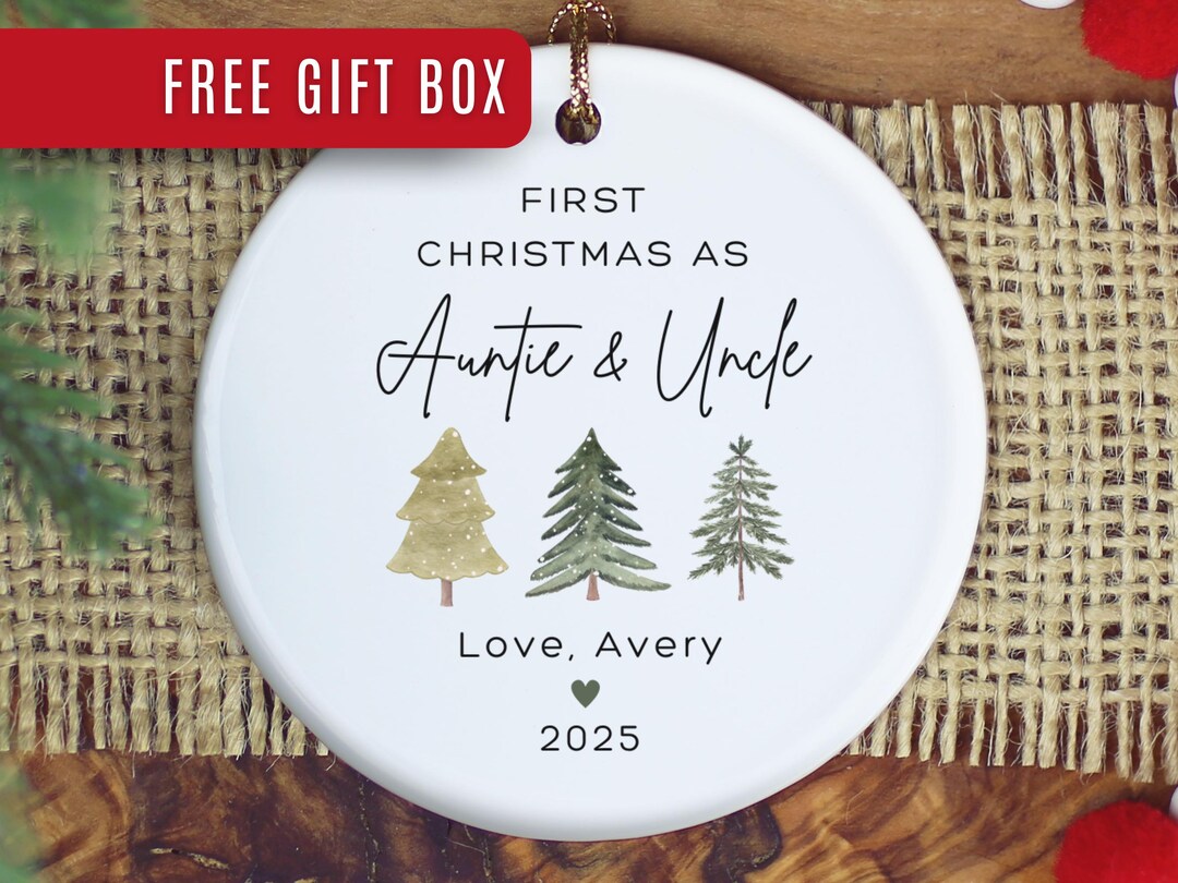 Auntie and Uncle Ornament, New Auntie and Uncle Christmas Ornament ...