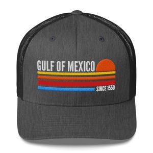 Gulf of Mexico hat, Stay Salt Resistance hat, Embroidered Gulf of Mexico Trucker Cap, Subtle political hat, 1550 hat, Summer Beach hat