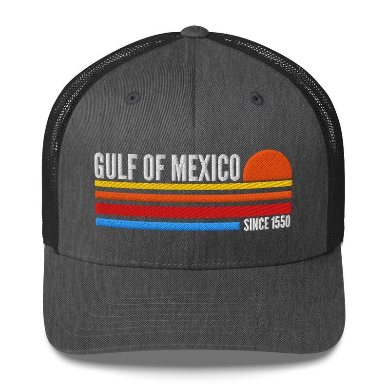 Gulf of Mexico hat, Stay Salt Resistance hat, Embroidered Gulf of Mexico Trucker Cap, Subtle political hat, 1550 hat, Summer Beach hat
